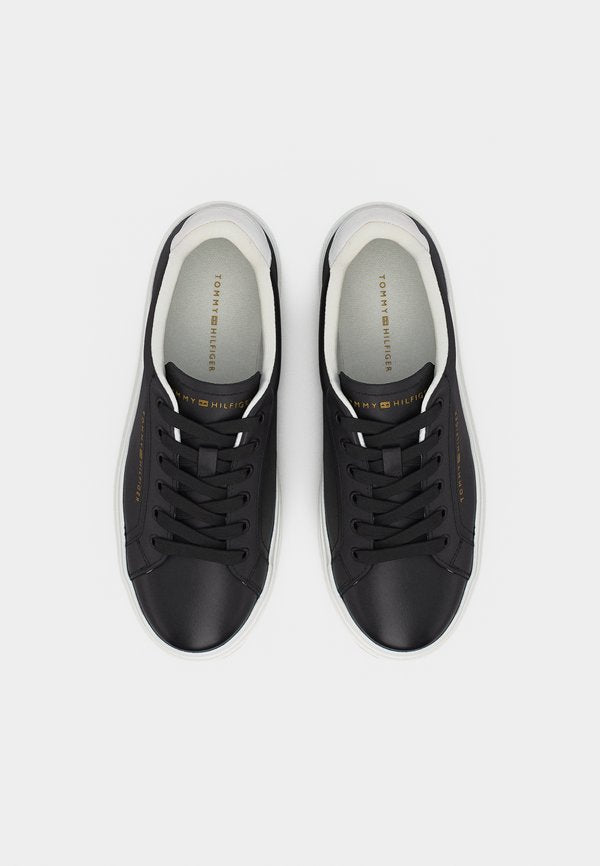 Tommy Hilfiger LOGO LEATHER PLATFORM CUPSOLE TRAINERS