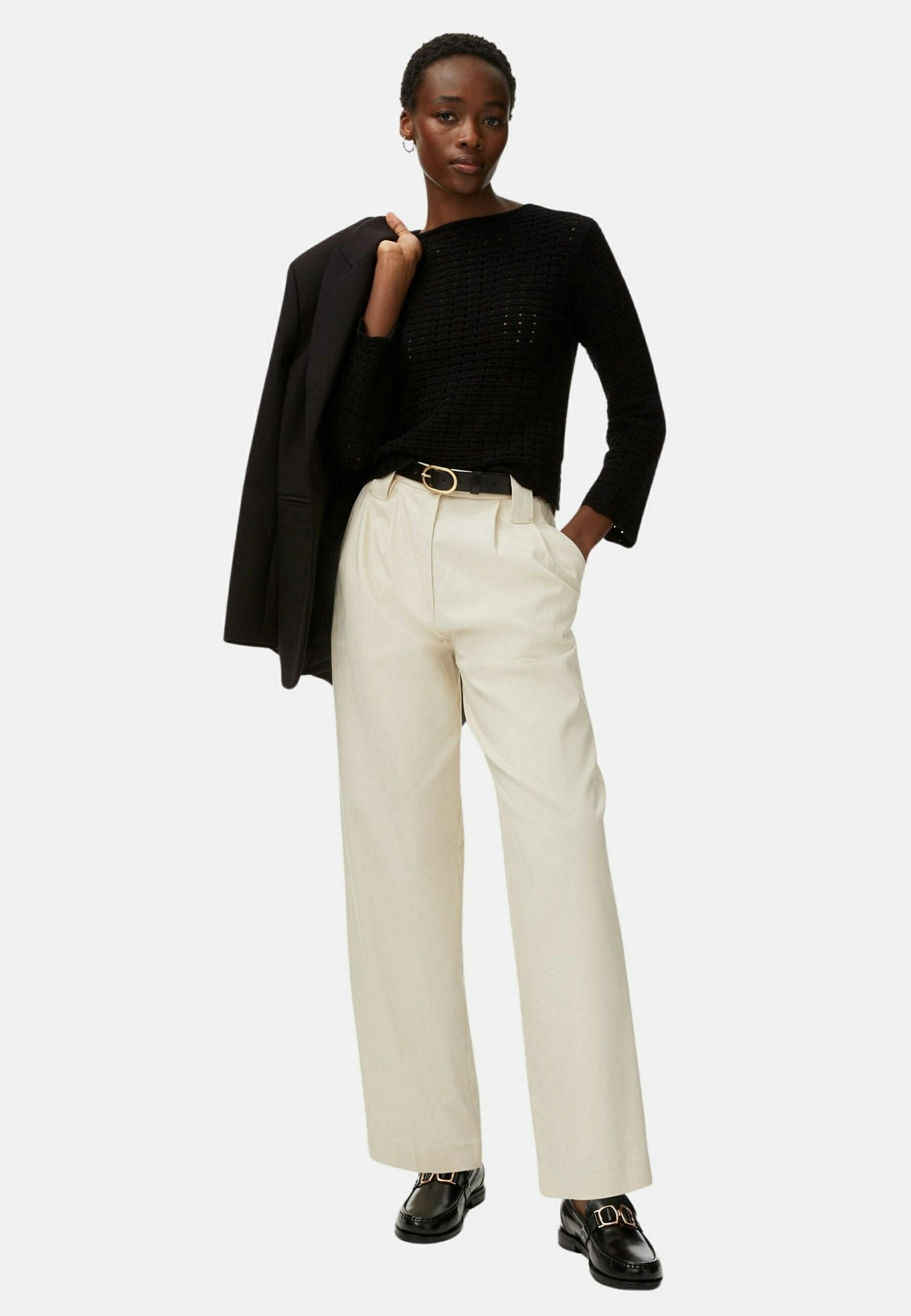 Marks & Spencer TEXTURED CREW NECK KNITTED