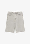 Bershka BAGGY - Denim shorts - grey