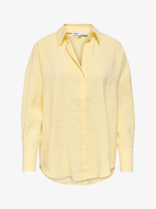 ONLY ONLZAZIMA L/S LOOSE SHIRT WVN - Button-down blouse - double cream