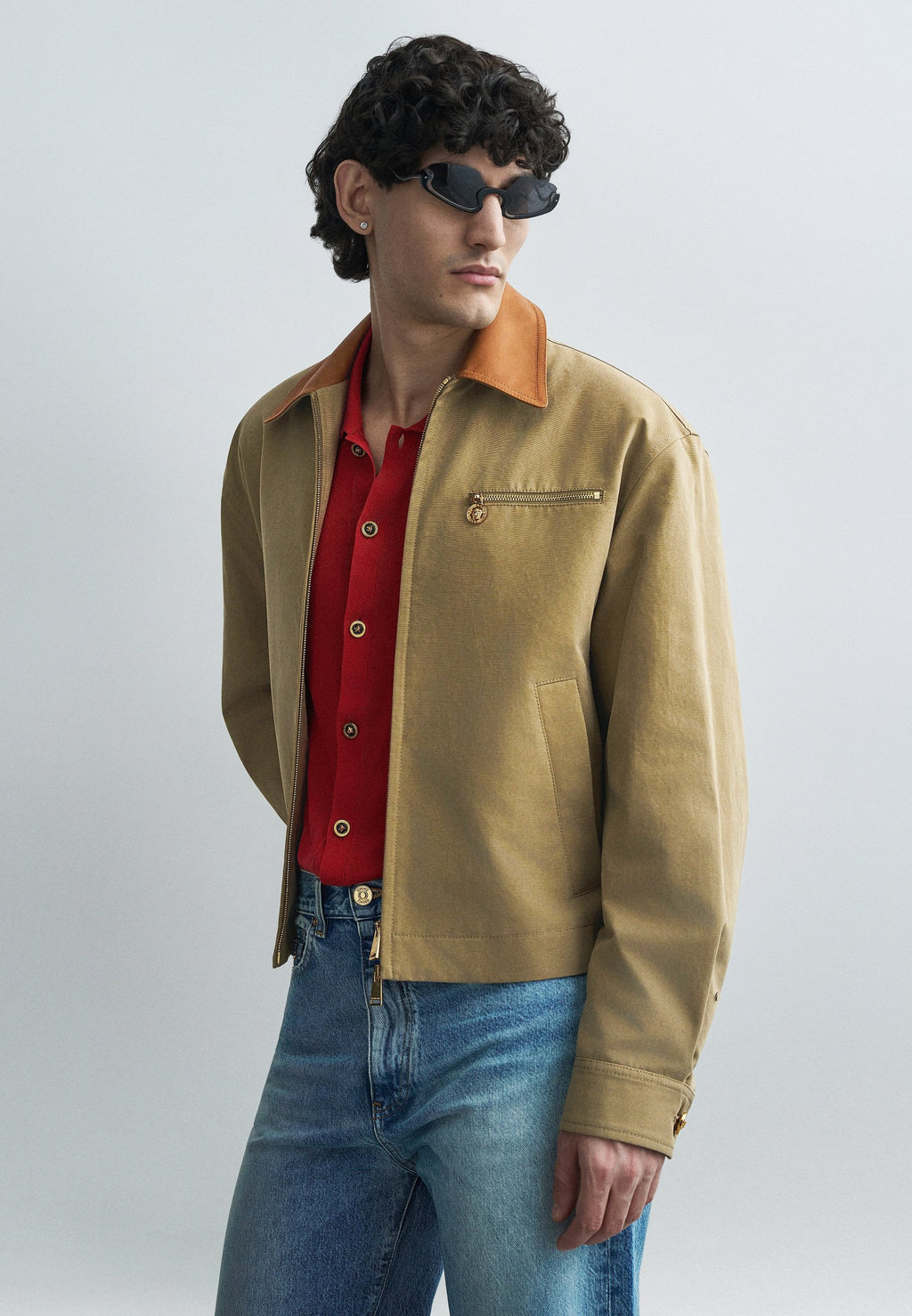 Versace BLOUSON SOFT HAND FABRIC CONTRAST
