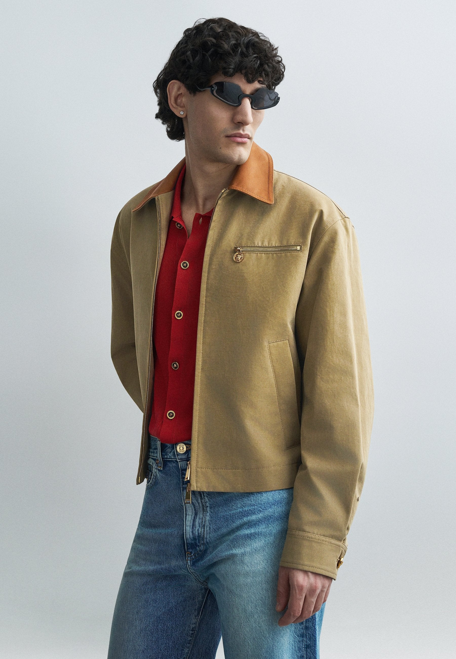 Versace BLOUSON SOFT HAND FABRIC CONTRAST