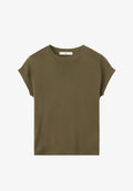 Mango ADULT - Basic T-shirt - khaki