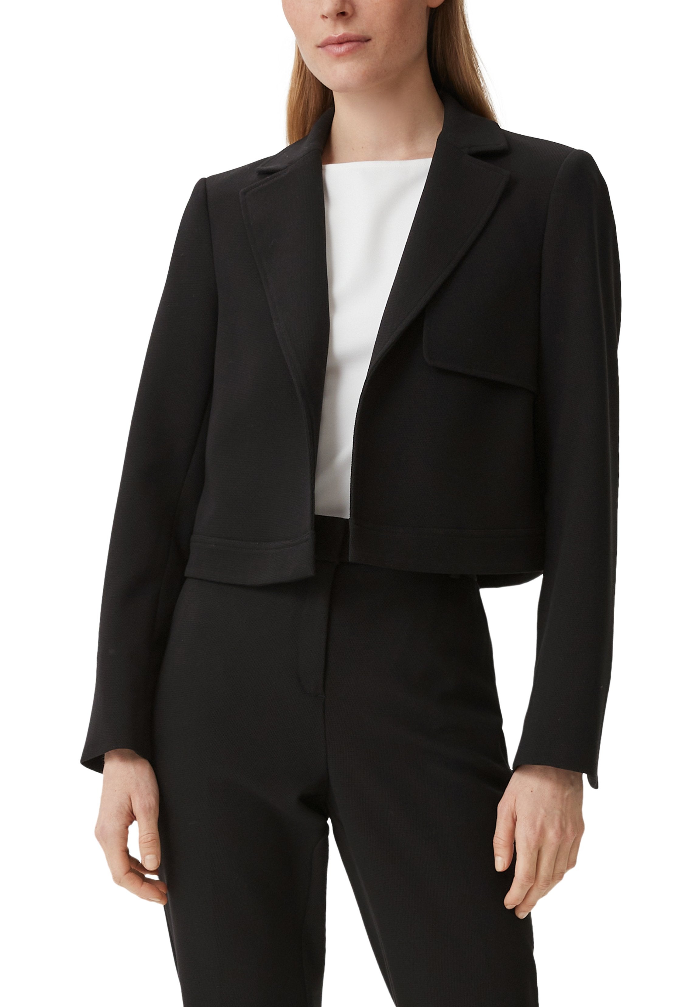 KURZER BLAZER AUS VISKOSEMIX Media 7