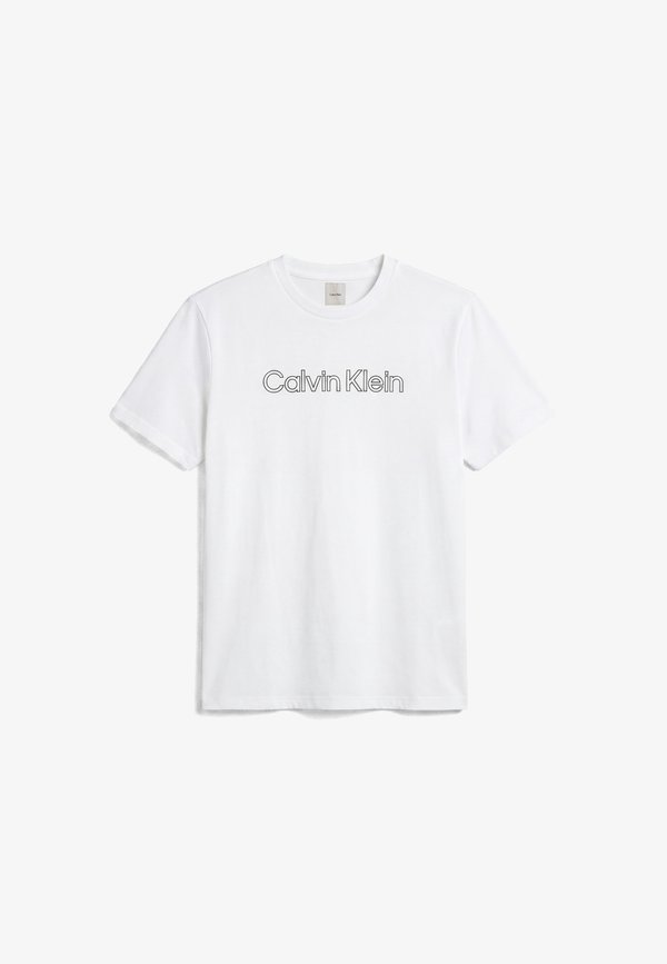 Calvin Klein LOGO GRAPHIC UNISEX - Print T-shirt - bright white