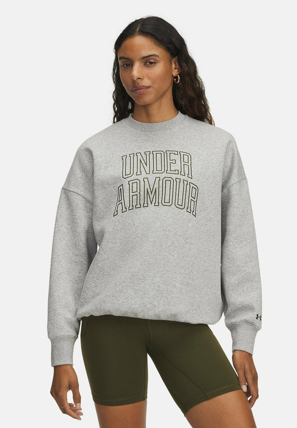 Under Armour RIVAL VARSITY - Sweatshirt - halo gray light heather