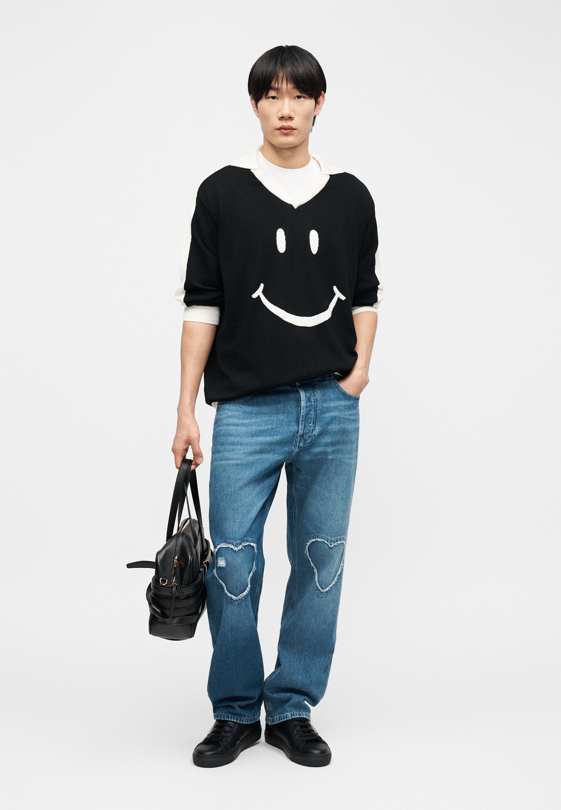 MOSCHINO SMILEY MAGLIA