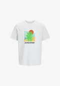 Jack & Jones ROUND NECK - Print T-shirt - white