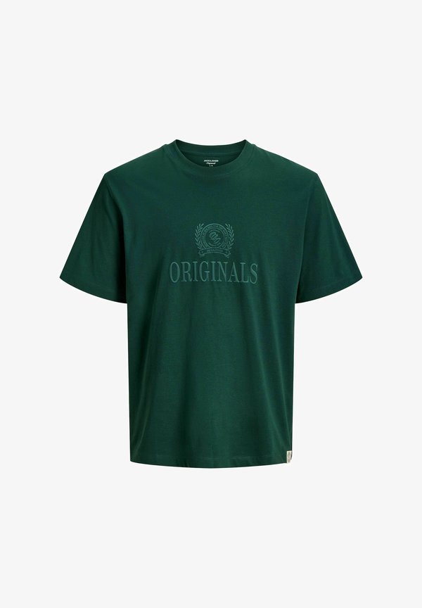 Jack & Jones JORFREDERIKSBERG MONOGRAM TEE - Print T-shirt - pine grove