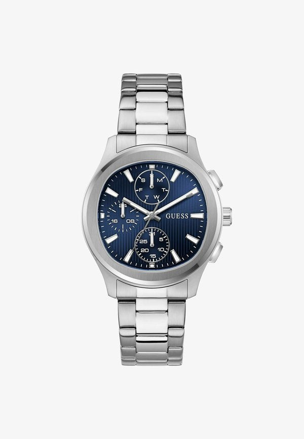 Guess PALMER - Chronograph watch - silver tone and blue