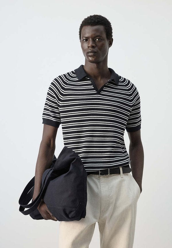 Mango Polo shirt - navy