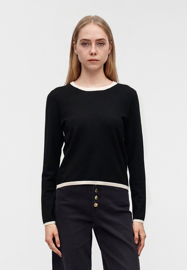 ONLY ONLCONTA DETAIL O NECK  - Jumper - black/birch