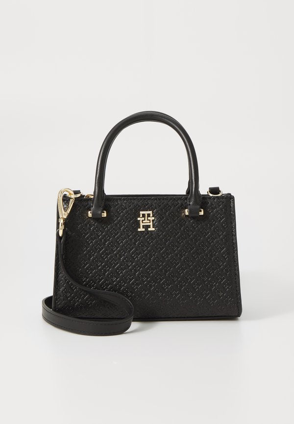 Tommy Hilfiger ETERNITY MICRO TOTE MONO - Handbag - black
