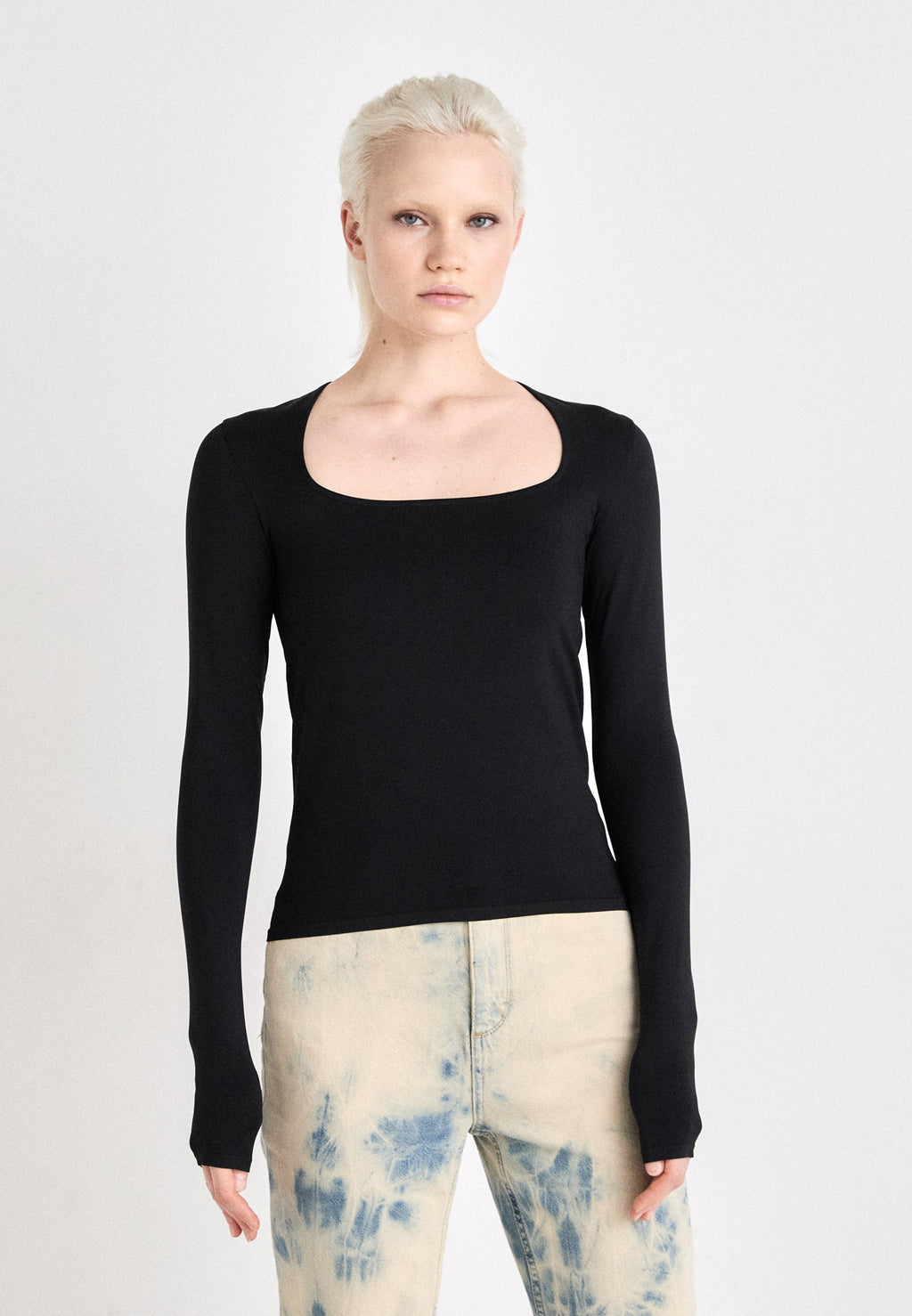 Weekday SQUARE NECK LONG SLEEVE