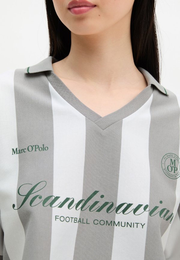 Marc O'Polo MOP CLUB '67 FOOTBALL TRIKOT SHIRT, CROPPED, STRIPED