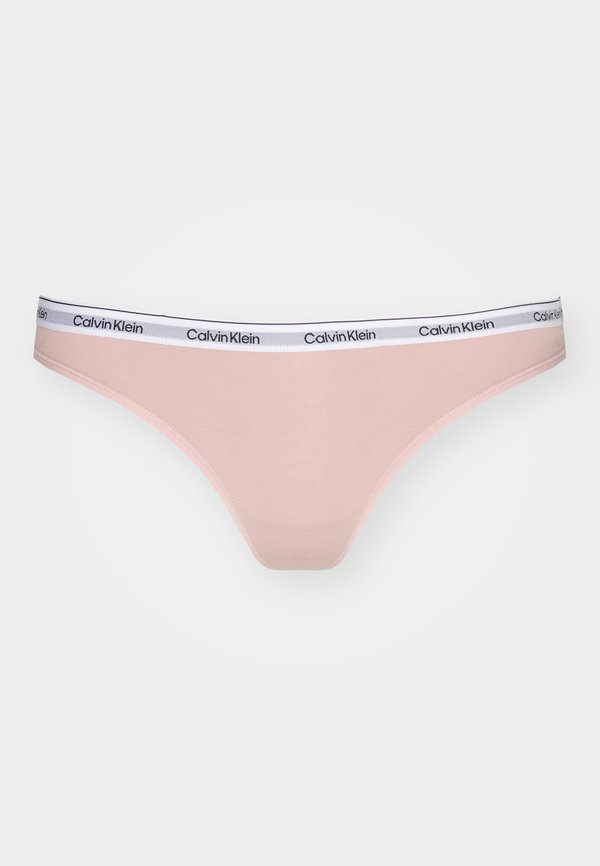Calvin Klein Underwear THONG ICON LOGO - Thong - beige/light pink