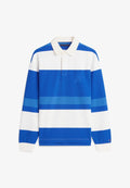 Tommy Hilfiger STRIPE RELAXED RUGBY SHIRT - Polo shirt - regal blue
