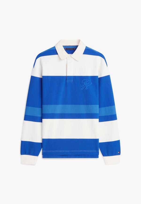 Tommy Hilfiger STRIPE RELAXED RUGBY SHIRT - Polo shirt - regal blue