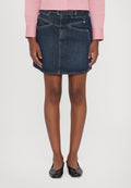 CLOSED BELTED MINI SKIRT