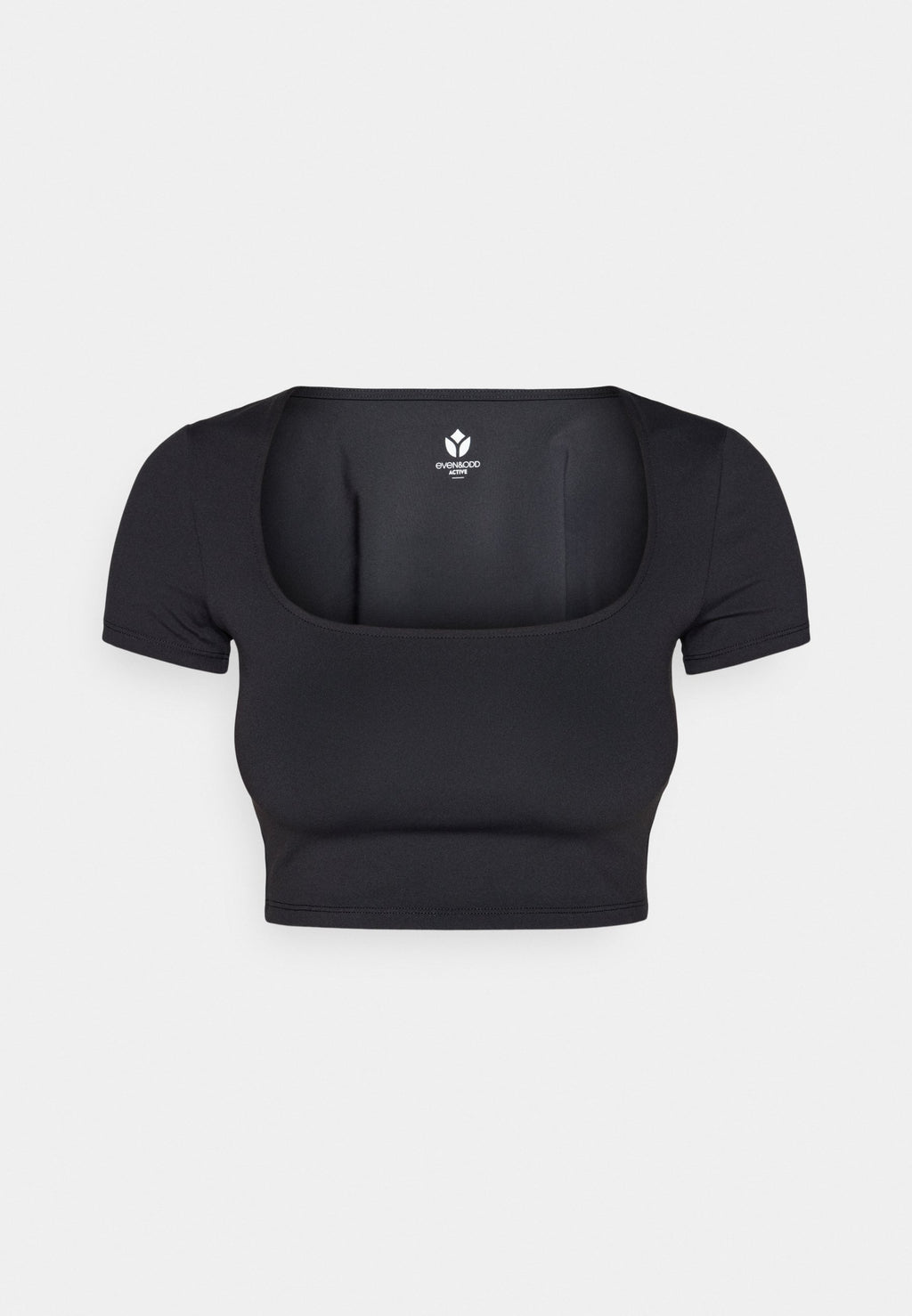 Even&Odd active CROPPED SQUARE NECK T-SHIRT