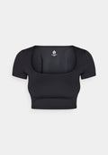 Even&Odd active CROPPED SQUARE NECK T-SHIRT