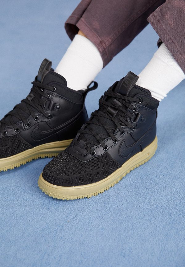 Nike Sportswear LUNAR FORCE 1 DUCKBOOT UNISEX - High-top trainers - black/neutral olive
