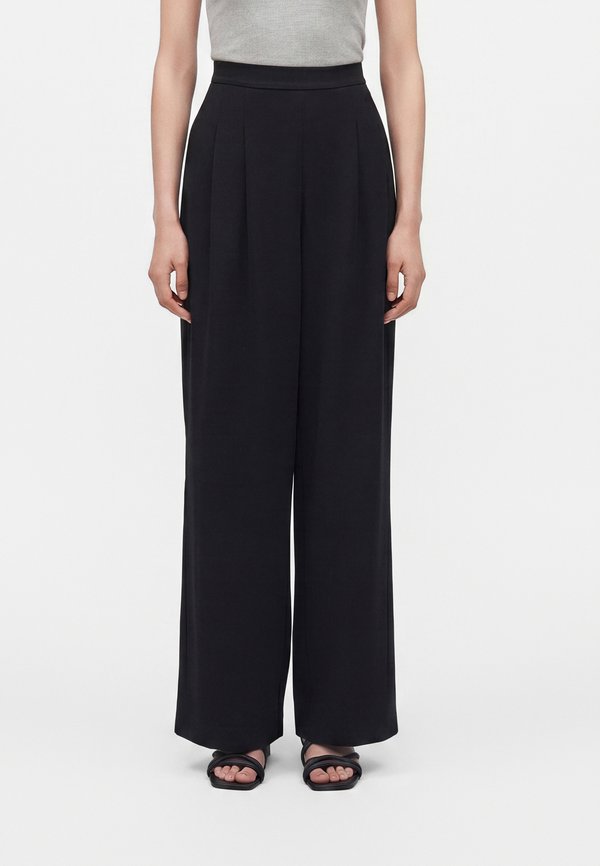 ONLY ONLBANG PLEAT WIDE PANT - Trousers - black