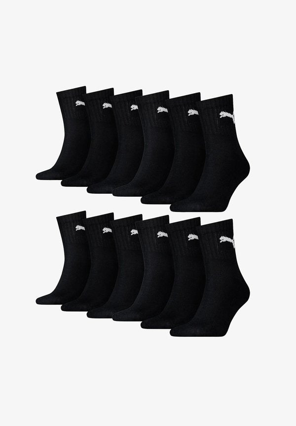 Puma 12 PACK - Sports socks - 200 - black