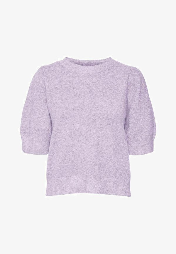 Vero Moda VMDOFFY 2/4 O-NECK PULLOVER GA NOOS - Basic T-shirt - orchid bloom