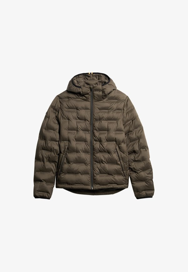 Superdry & Co HOODED QUILTED  - Winter jacket - after dark brown