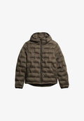Superdry & Co HOODED QUILTED  - Winter jacket - after dark brown