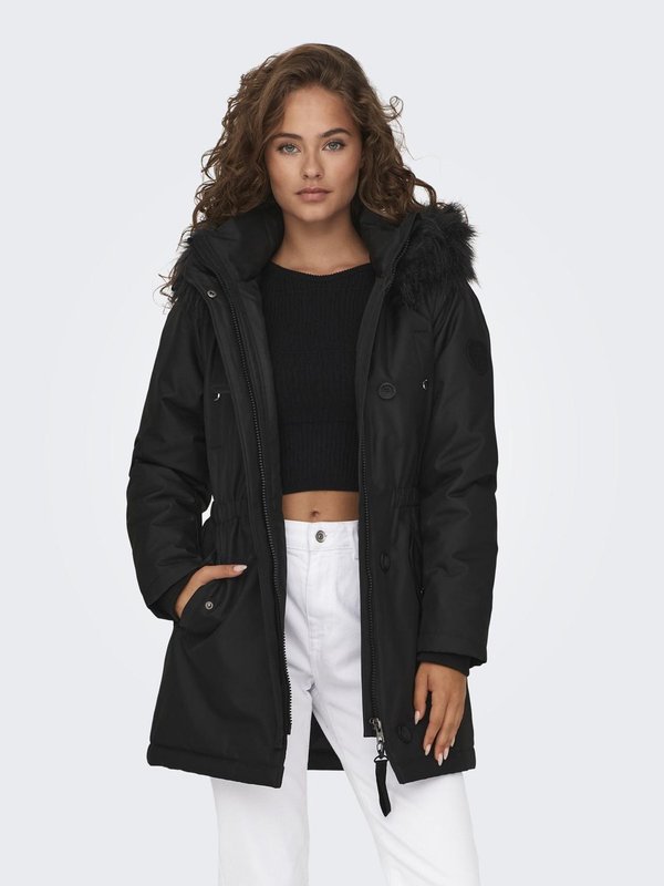 ONLY ONLIRIS LIFE - Parka - black detail:black fur