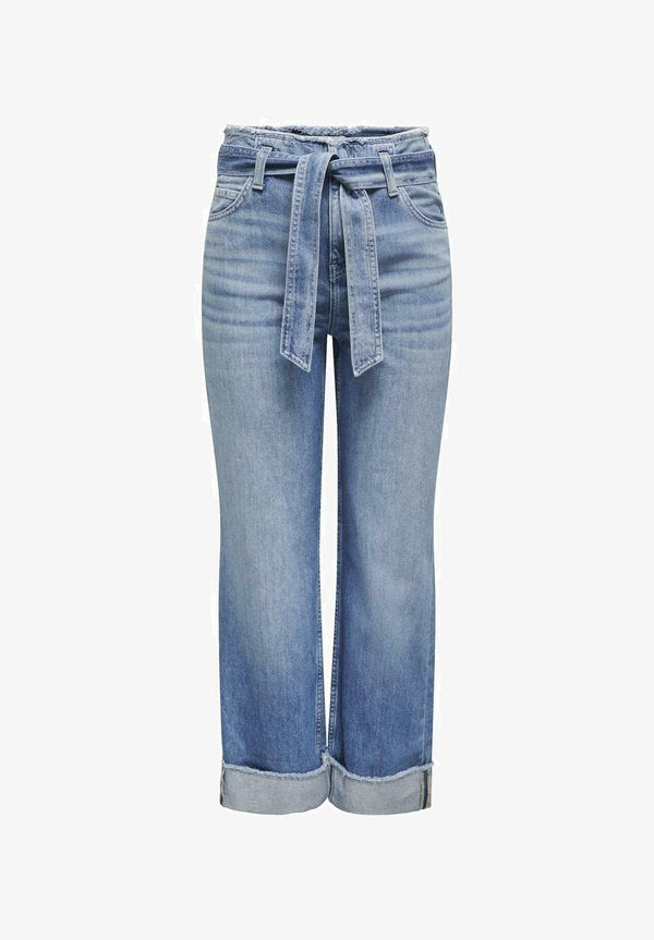 ONLY Wide-fit ONLMADDIE High waist Wide Leg Fit - Flared Jeans - medium blue denim
