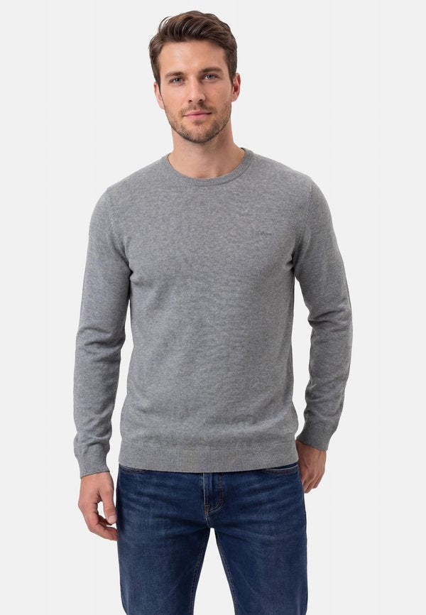 s.Oliver S.OLIVER 2 PACK - Jumper - hellgrau
