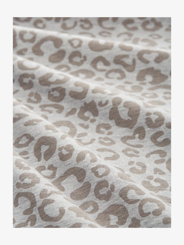 TOM TAILOR LEO-PRINT - Pyjama bottoms - grau mittel allover
