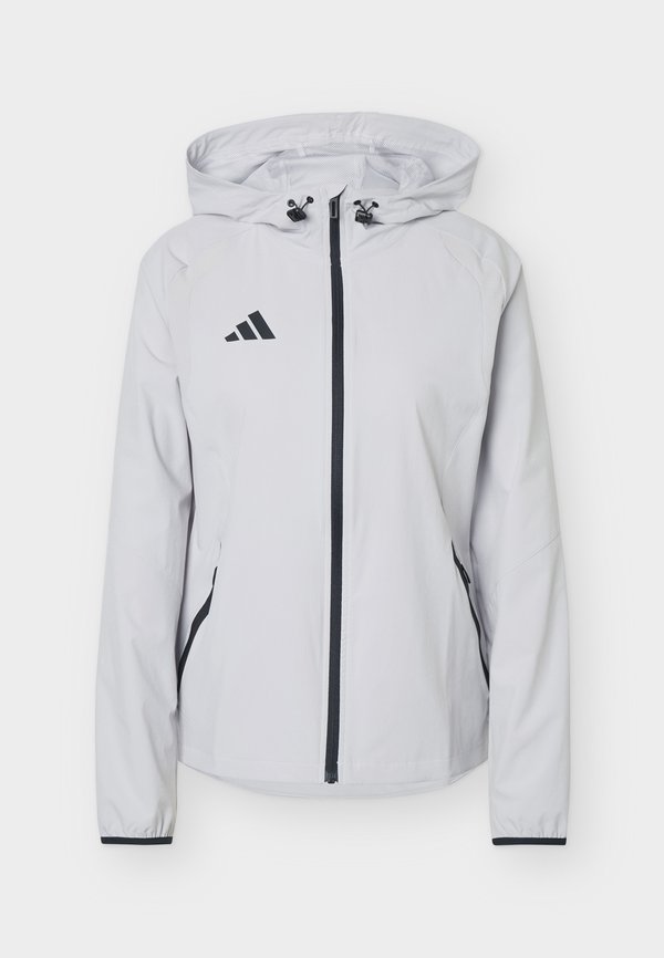 adidas Performance TIRO TRAVEL - Windbreaker - team light grey/black