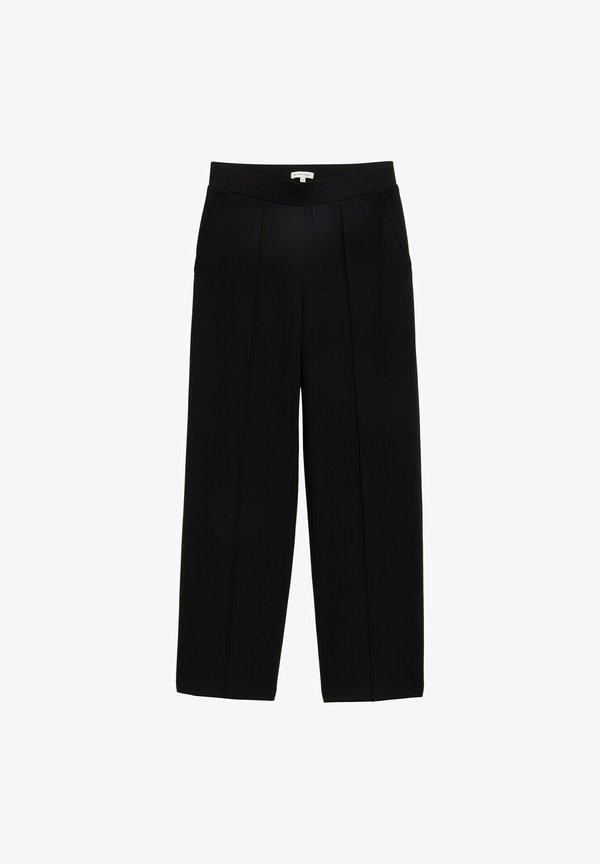 TOM TAILOR STRAIGHT - Trousers - deep black