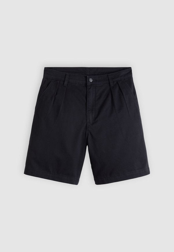 Levi's® BAGGY PLEATED SHORT - Shorts - mineral black auth