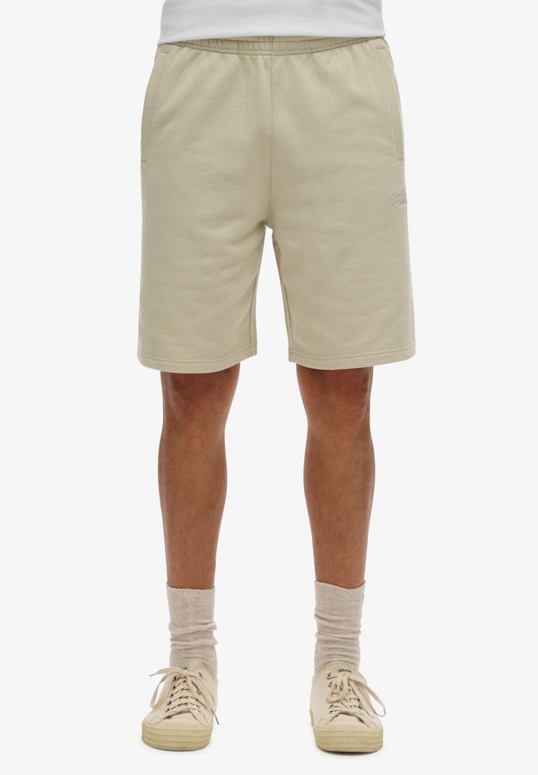 Superdry & Co LOGO - Tracksuit bottoms - light stone beige