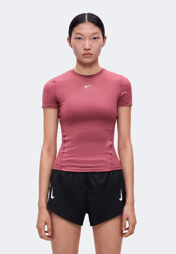 Nike Performance ONE - Sports T-shirt - pink smoke/white