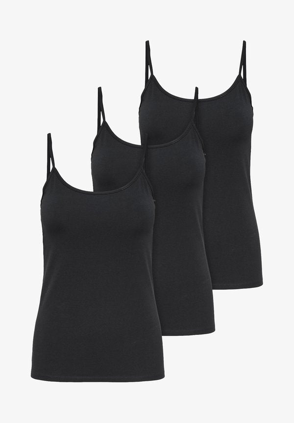 ONLY 3PACK - Top - mottled black