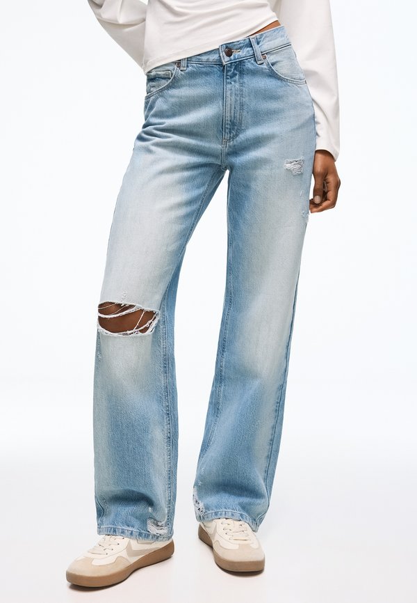 Bershka BAGGY JEANS - Baggy Jeans - blue denim