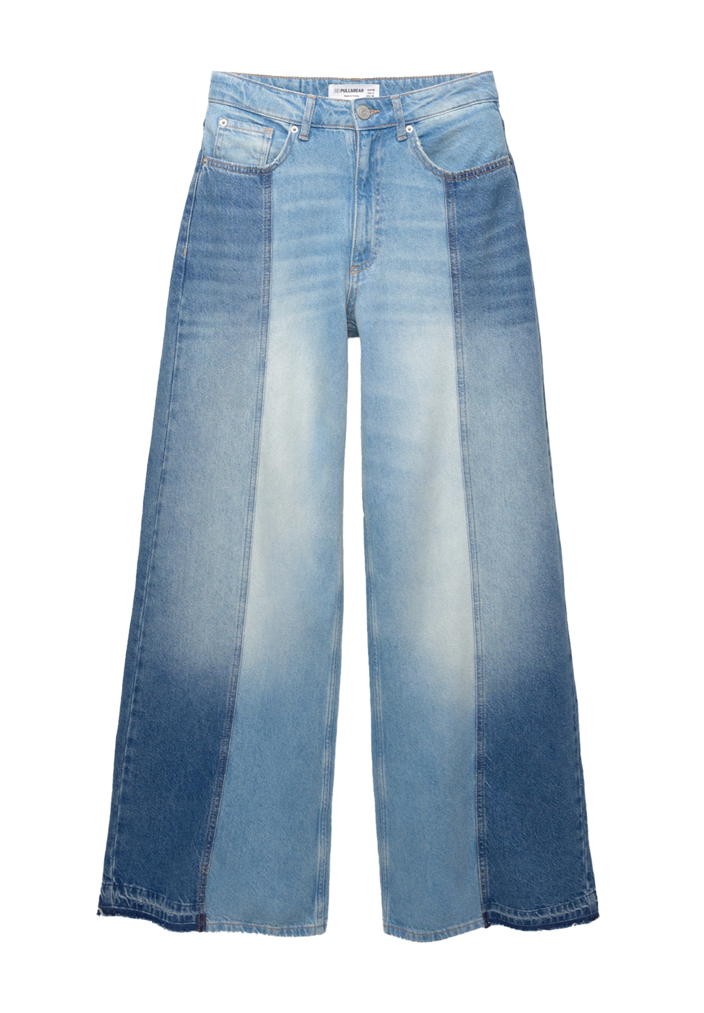 PULL&BEAR WIDE-LEG PATCHWORK