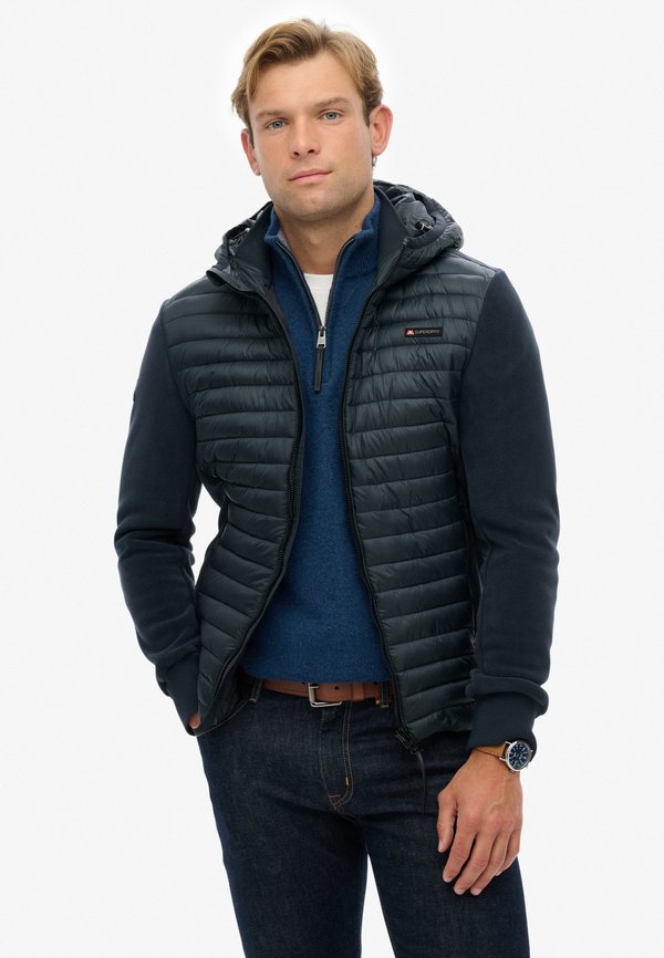 Superdry & Co HOODED STORM HYBRID - Light jacket - eclipse navy