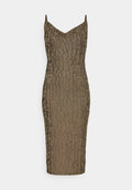 NA-KD BACK TIE MIDI DRESS