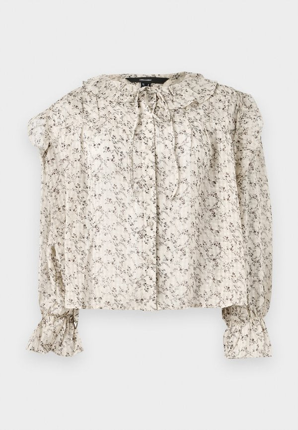 Vero Moda VMPETRA - Button-down blouse - oatmeal
