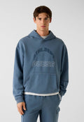 Guess MIT KÄNGURUTASCHE - Hoodie - mehrfarbig grundton blau