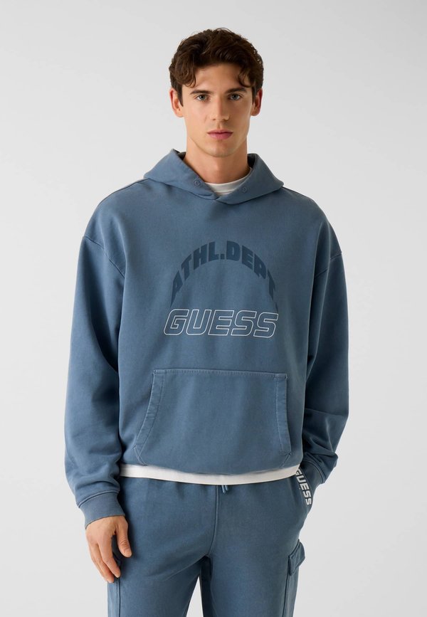 Guess MIT KÄNGURUTASCHE - Hoodie - mehrfarbig grundton blau
