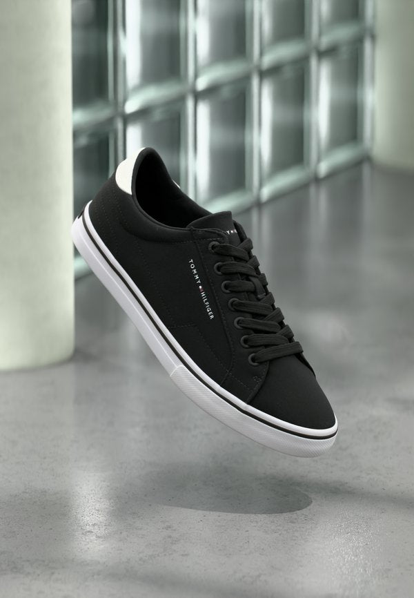 Tommy Hilfiger CANVAS EMBOSSED TRAINERS - Trainers - black