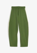 Puma T7 RELAXED BARREL LOVE OF THE CAT TRACK PANTS - Tracksuit bottoms - earthy green